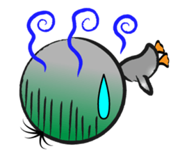 Great gray duck sticker #12470680