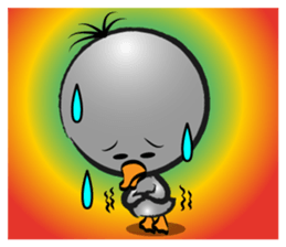 Great gray duck sticker #12470681