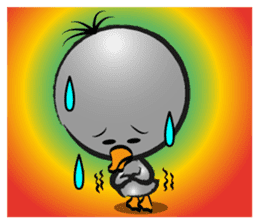 Great gray duck sticker #12470681