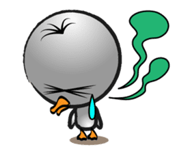 Great gray duck sticker #12470682