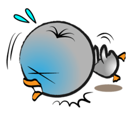 Great gray duck sticker #12470683