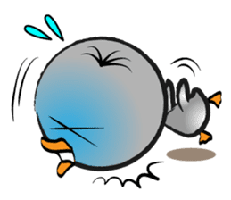 Great gray duck sticker #12470683