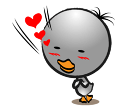 Great gray duck sticker #12470684