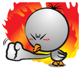 Great gray duck sticker #12470685