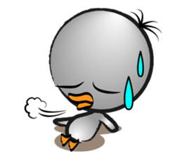 Great gray duck sticker #12470686