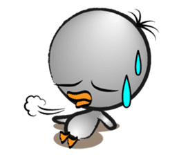 Great gray duck sticker #12470686