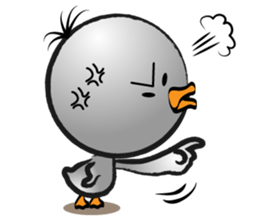 Great gray duck sticker #12470688
