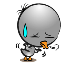 Great gray duck sticker #12470689