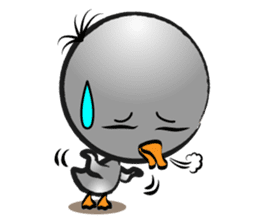 Great gray duck sticker #12470689