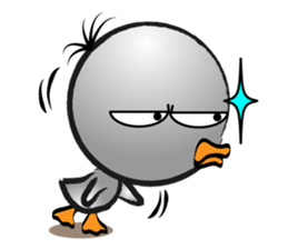 Great gray duck sticker #12470690