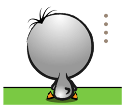 Great gray duck sticker #12470691