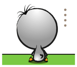 Great gray duck sticker #12470691