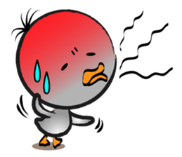 Great gray duck sticker #12470692