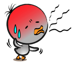 Great gray duck sticker #12470692