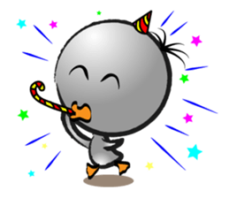 Great gray duck sticker #12470693