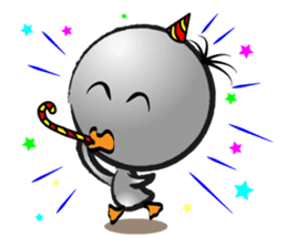 Great gray duck sticker #12470693