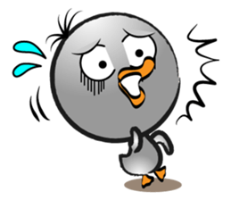 Great gray duck sticker #12470694