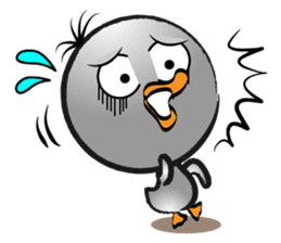 Great gray duck sticker #12470694