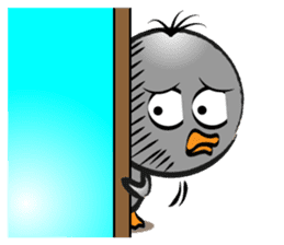 Great gray duck sticker #12470695