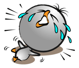 Great gray duck sticker #12470697