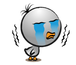 Great gray duck sticker #12470700