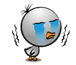 Great gray duck sticker #12470700