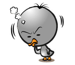 Great gray duck sticker #12470701