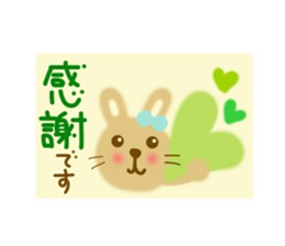 Friendly sticker of rabbit sticker #12471213