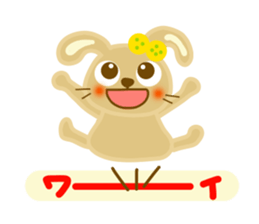 Friendly sticker of rabbit sticker #12471215