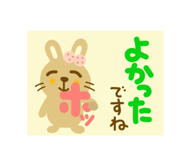 Friendly sticker of rabbit sticker #12471217