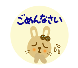 Friendly sticker of rabbit sticker #12471218