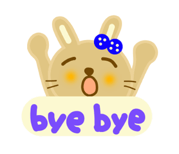 Friendly sticker of rabbit sticker #12471221