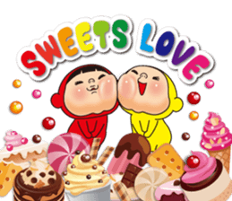 Pretty Yellow LOVE sticker #12471404