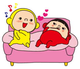 Pretty Yellow LOVE sticker #12471411