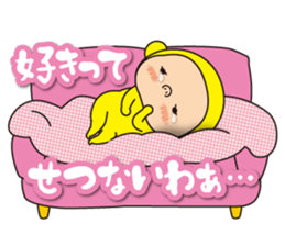 Pretty Yellow LOVE sticker #12471413