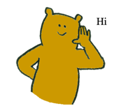 Bear's name is uchida sticker #12472984