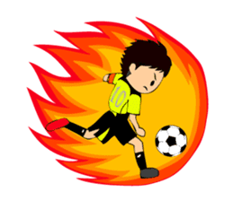 Soccer boys yellow version. sticker #12473310