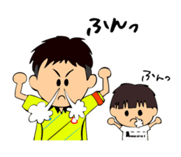 Soccer boys yellow version. sticker #12473311