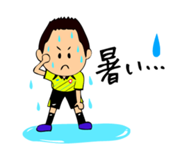 Soccer boys yellow version. sticker #12473321