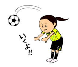 Soccer boys yellow version. sticker #12473322