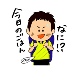 Soccer boys yellow version. sticker #12473326