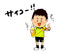 Soccer boys yellow version. sticker #12473327