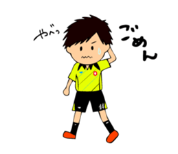Soccer boys yellow version. sticker #12473328