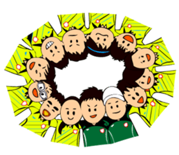 Soccer boys yellow version. sticker #12473349