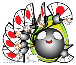 The support of avocado sticker #12473597