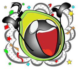 The support of avocado sticker #12473606