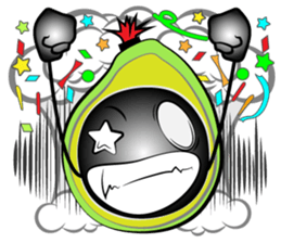 The support of avocado sticker #12473608