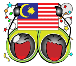 The support of avocado sticker #12473612