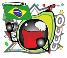 The support of avocado sticker #12473615