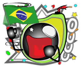 The support of avocado sticker #12473615